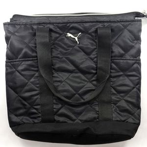 PUMA Black Polyester Zip Bag